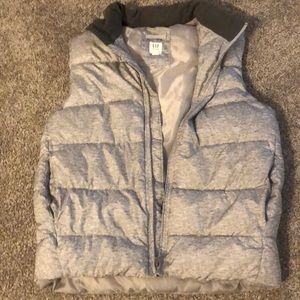 Boys GAP Heather Gray Puff Vest Size XXL